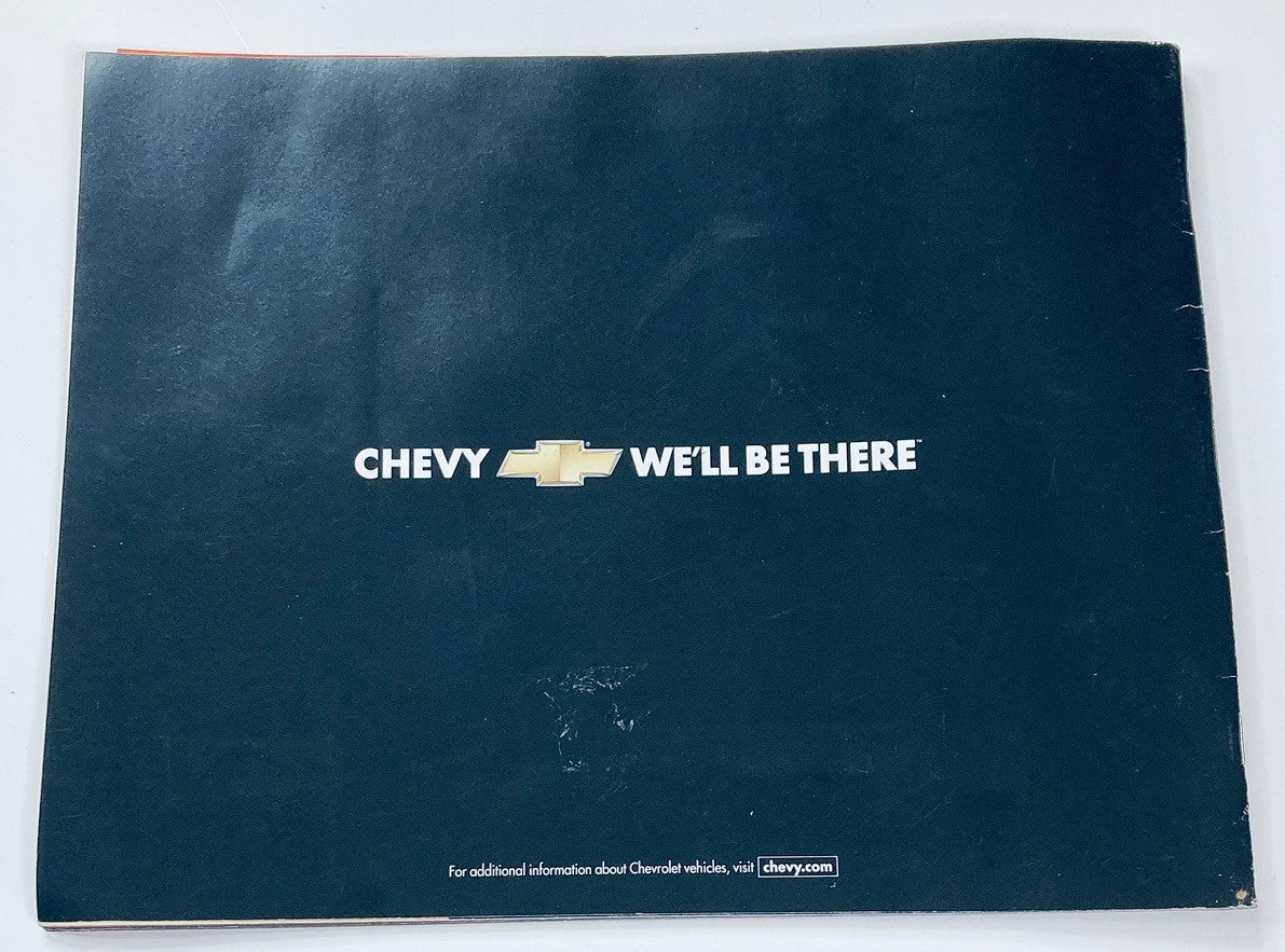2003 Chevrolet Monte Carlo Dealer Showroom Sales Brochure Guide Catalog back cover with the Chevy logo and the slogan 'CHEVY WE'LL BE THERE'.