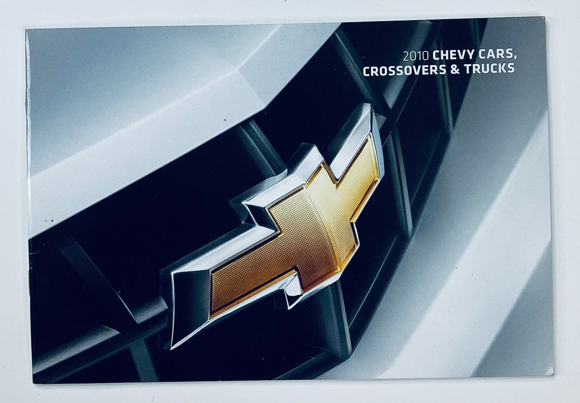 2010 Chevrolet Crossovers and Trucks Dealer Showroom Sales Brochure featuring the iconic Chevy emblem on the front grille.