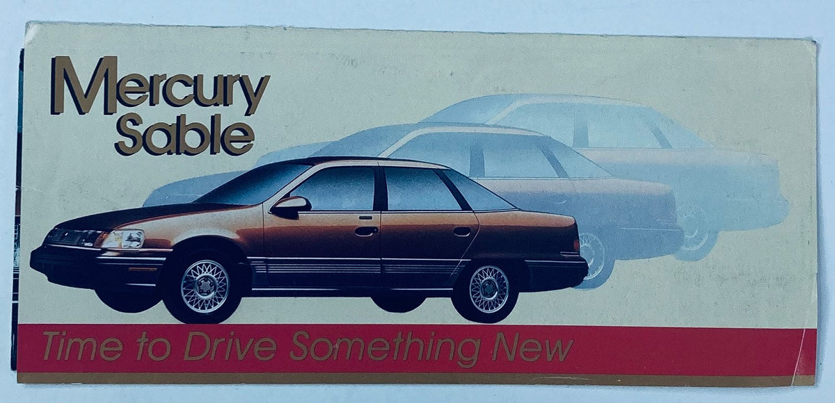 80s Mercury Sable Full Line Dealer Showroom Sales Brochure Guide Catalog