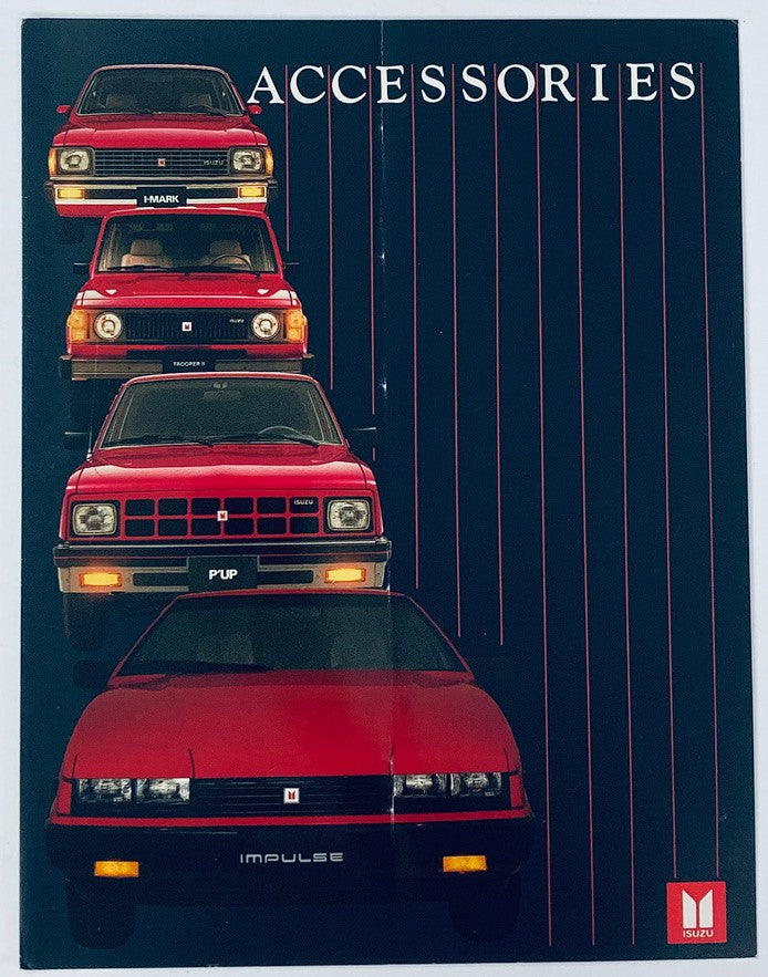 80s Isuzu Accessories Dealer Showroom Sales Brochure Guide Catalog
