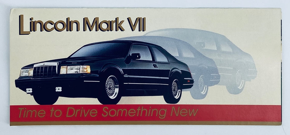 80s Lincoln Mark VII Dealer Showroom Sales Brochure Guide Catalog