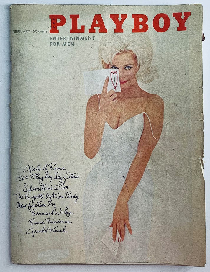 VTG Playboy Magazine February 1962 Cover featuring Cynthia Maddox, showcasing vintage glamour and design.
