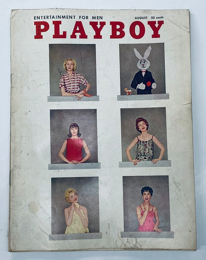 Vintage Playboy Magazine August 1958 Miss August Myrna Weber w Centerfold