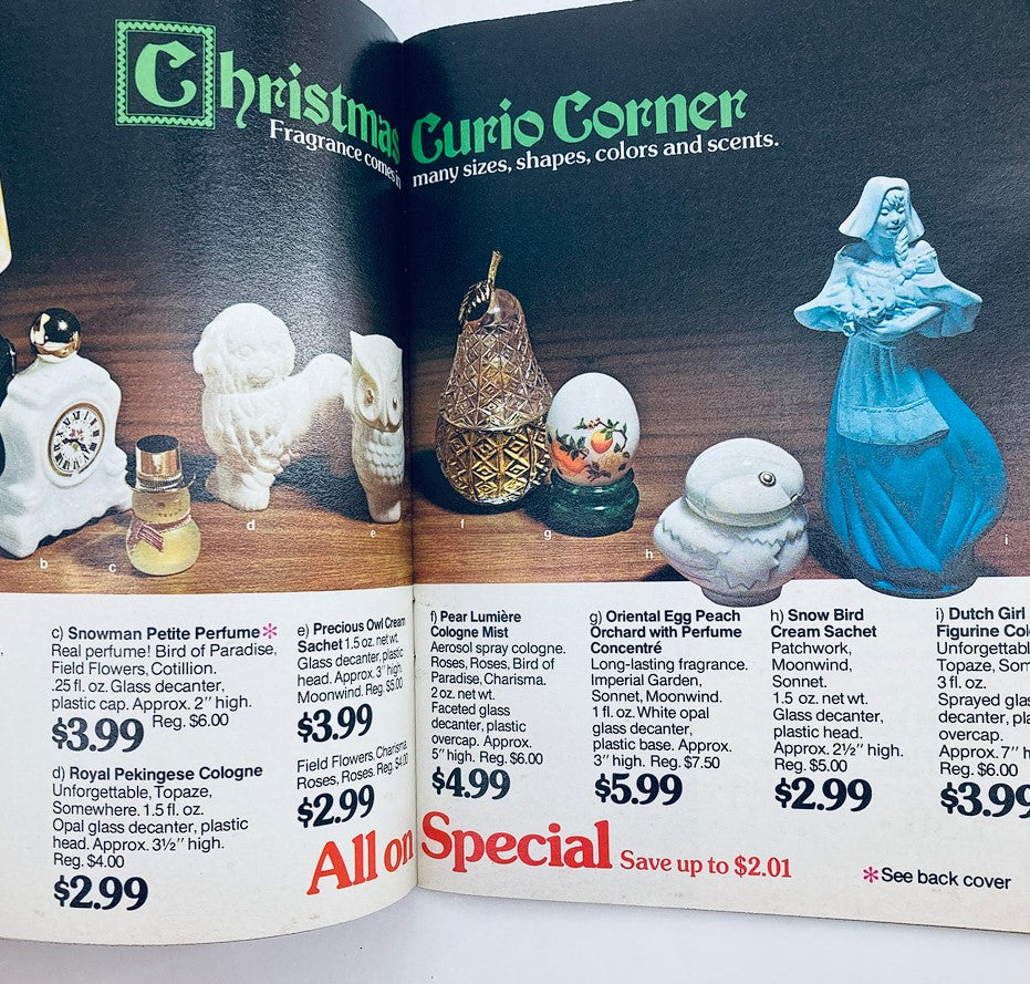 1974 Avon Merry Christmas Holiday Brochure Price Guide Catalog