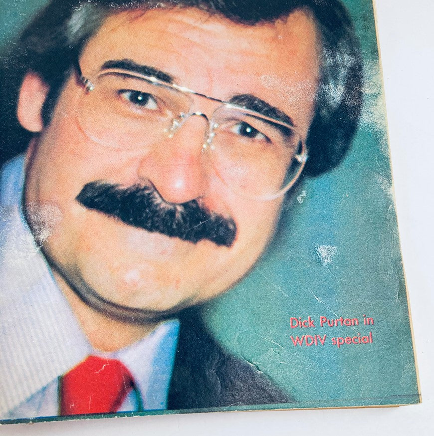 Close-up of the VTG Television The Detroit News Magazine cover from November 29, 1981, showcasing Dick Purtan, a well-known Detroit personality.