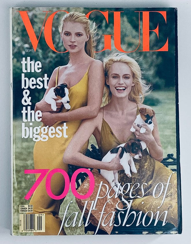 Vogue Magazine, September 1996: Featuring Kate Moss and Amber Valletta on the cover