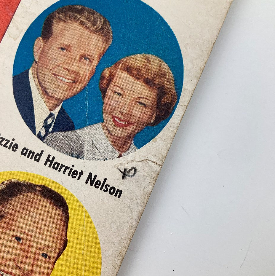 Close-up of the cover of VTG Radio-TV Mirror Magazine November 1953 Vol 40 #6 highlighting Ozzie and Harriet Nelson.