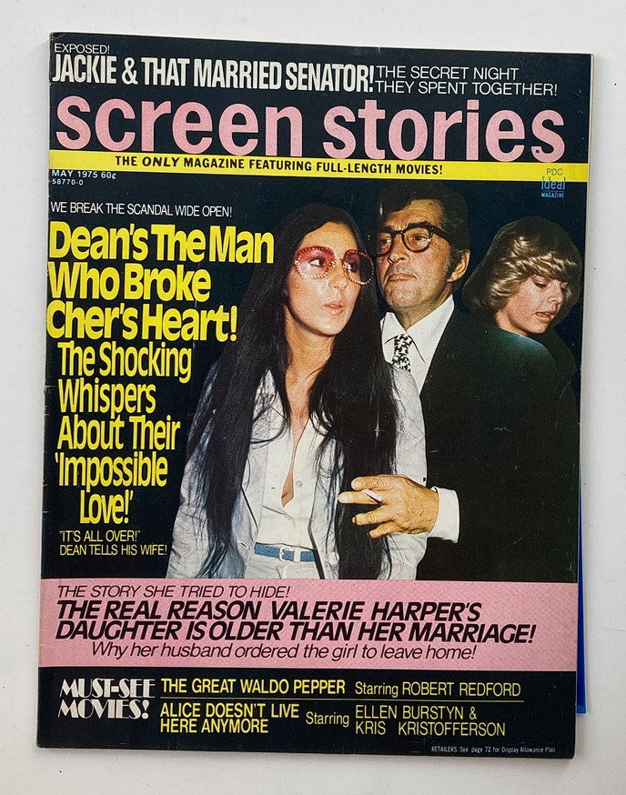 Vintage Screen Stories Magazine May 1975 Jimmy Dean and Cher No Label