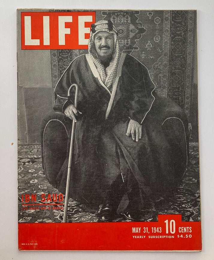 Life Magazine May 31 1943 King Ibn Saud of Saudi Arabia