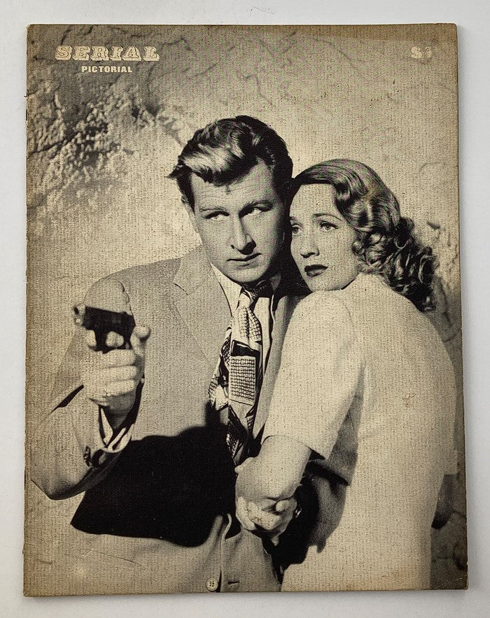VTG Serial Pictorial 1945 #7 cover featuring Jan Wiley and Lloyd Bridges in a tense scene with a gun, highlighting the vintage comic's essence of adventure and espionage.