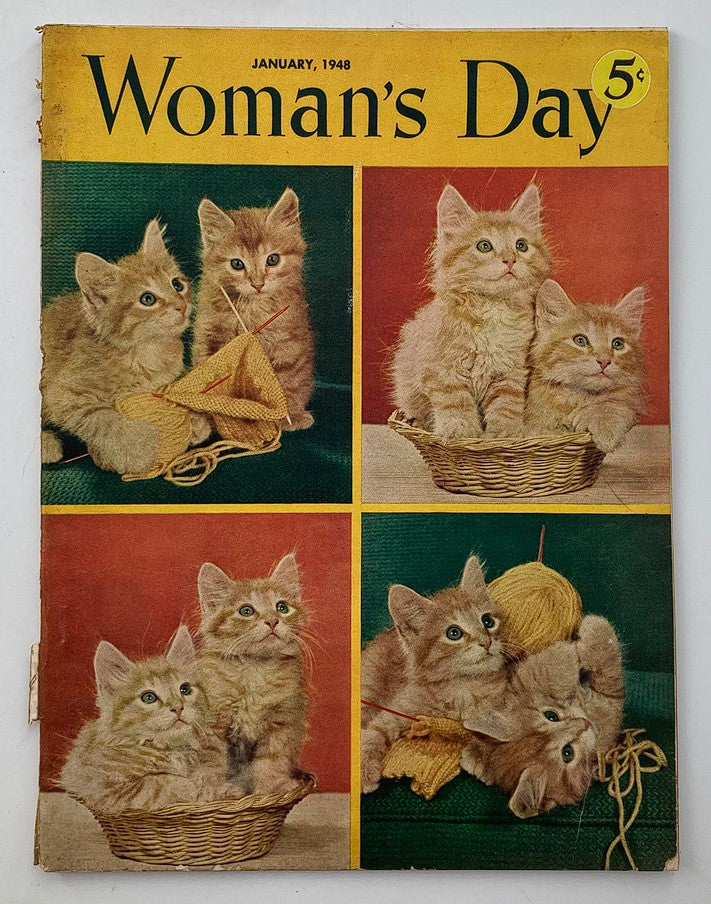 Vintage Woman's Day Magazine January 1948 Mama Was Right About Christmas No Label