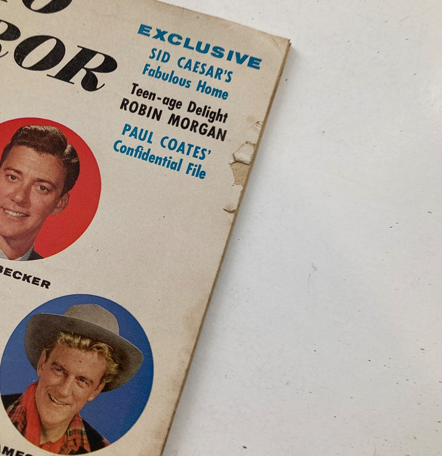 Vintage TV Radio Mirror Magazine December 1955 COver Portrait of Liberace