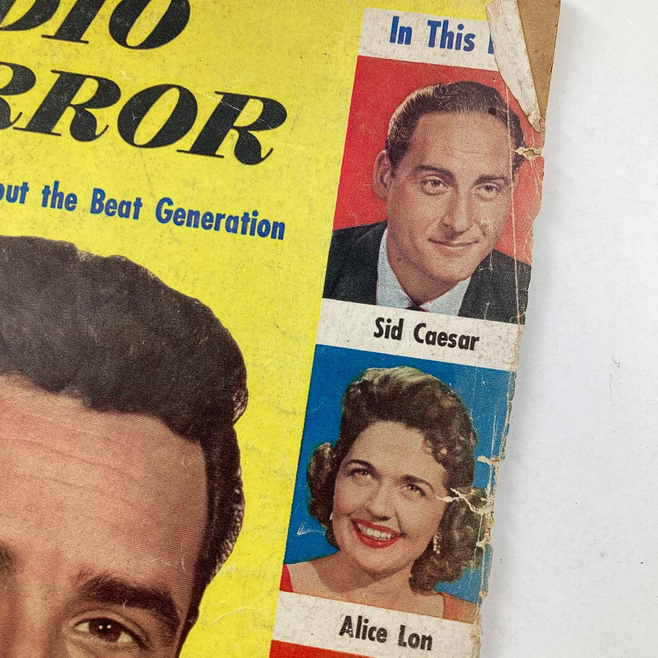 VTG TV Radio Mirror Magazine June 1958 cover featuring Sid Caesar and Alice Lon, highlighting vintage pop culture and entertainment from the late 1950s.