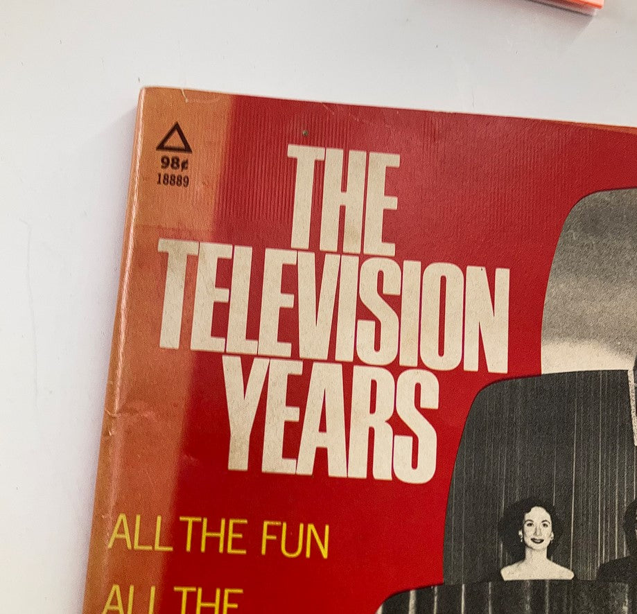 Close-up of the cover of VTG The Television Years Magazine 1973, showcasing the title and details about the magazine's nostalgic content on the golden age of television.