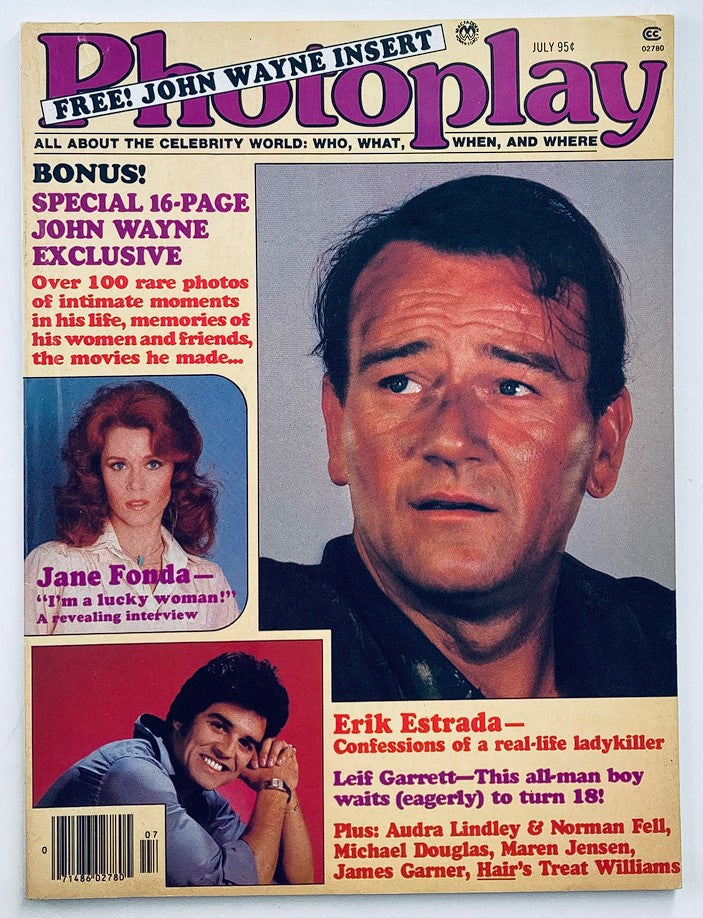 Vintage Photoplay Magazine July 1979 Vol 93 #5 John Wayne, Jane Fonda No Label