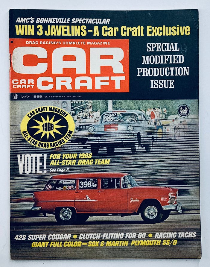 Car Craft Magazine May 1968 Drag Racing