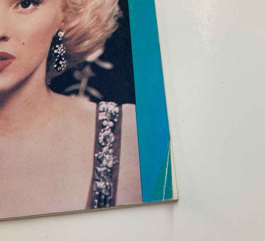 Close-up image of Marilyn Monroe on the cover of VTG Movie Matinee Magazine Spring 1984 No. 3, highlighting her iconic hairstyle and fashion.