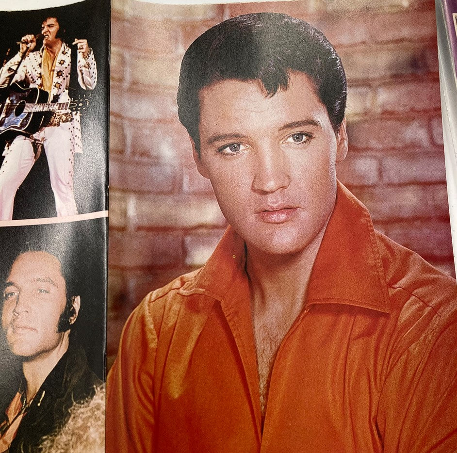 Vintage 1977 The Complete Elvis Presley Magazine w Poster No Label