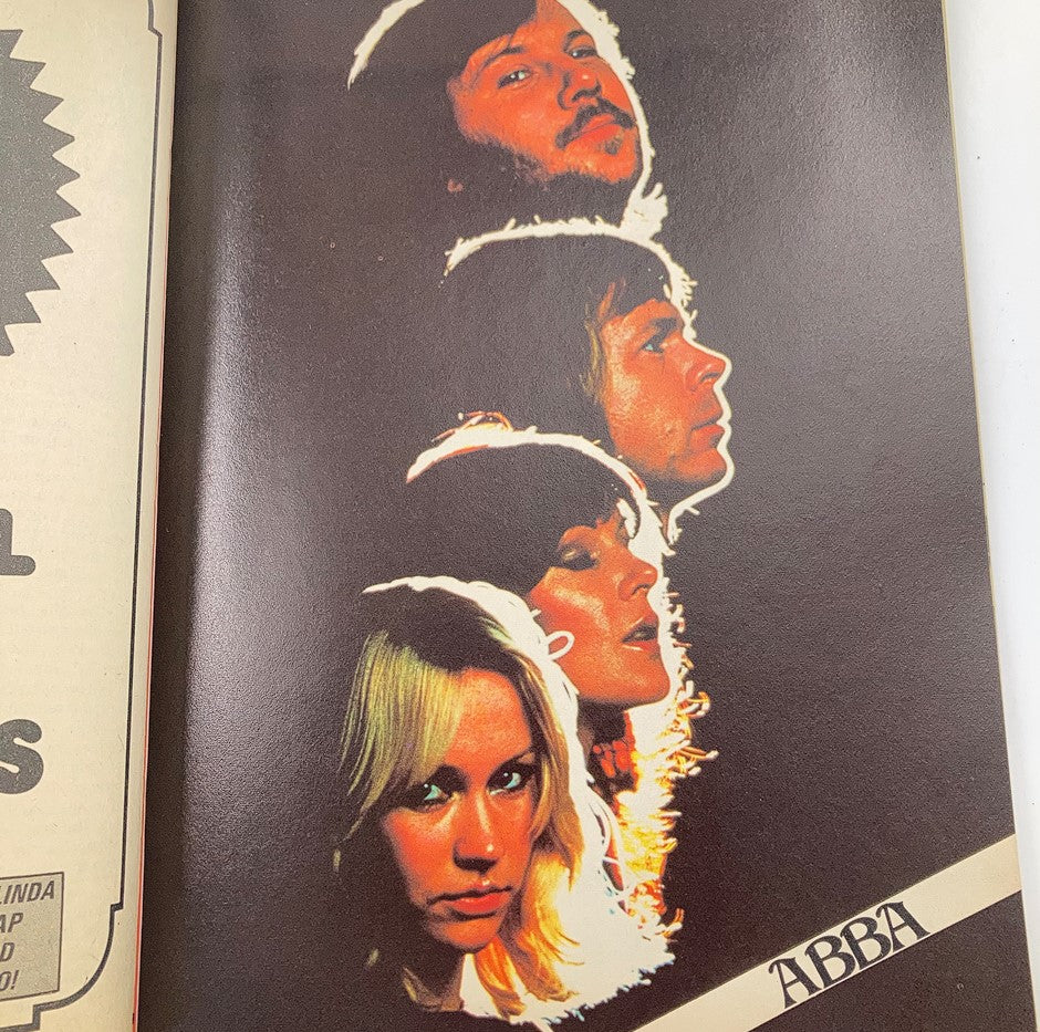 VTG Celebrity Parade Rock & Roll Magazine 1979 featuring ABBA, showcasing vibrant imagery of the iconic pop group, a collectible addition for music enthusiasts.
