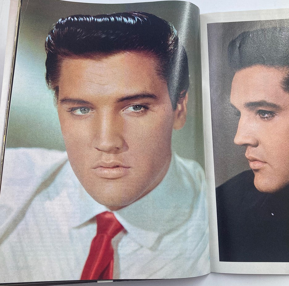 1997 A Tribute To Elvis Presley The Road To Going Up w Poster No Label - Close-up portrait of Elvis Presley showing his charming features and classic hairstyle, perfect for collectors and fans.