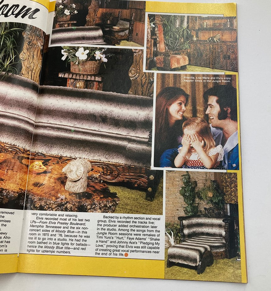 VTG Collector's Edition July 1992 Elvis Presley Lives On w Poster No Label presents an image of Elvis Presley interacting with fans and showcasing his charisma in a cozy setting.
