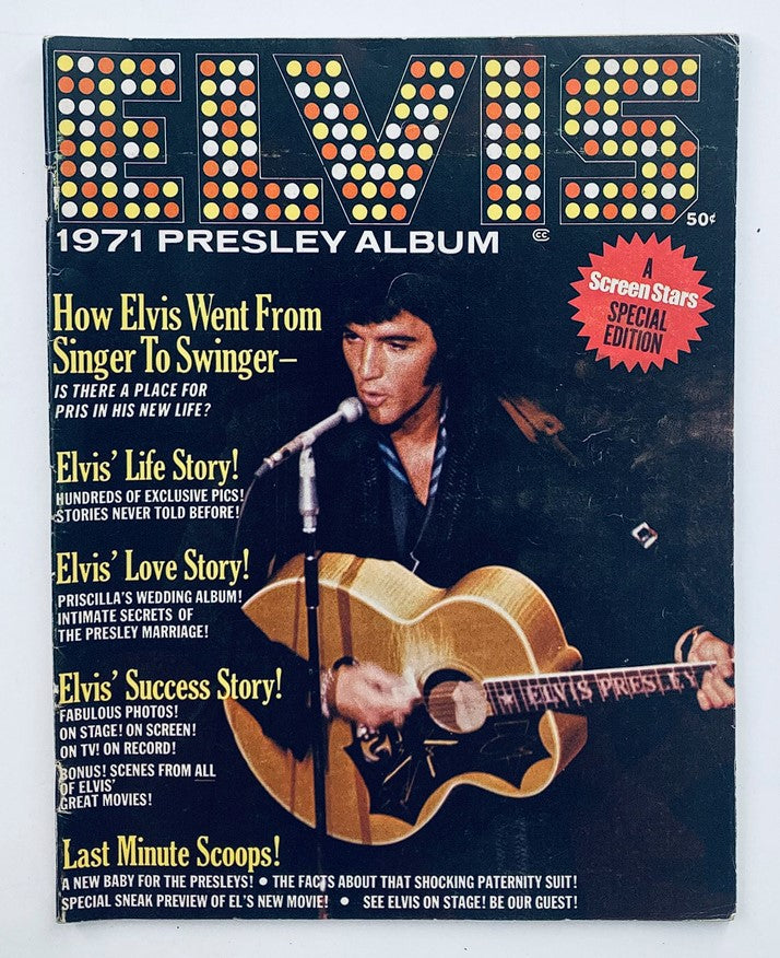 Vintage Screen Stars Magazine 1971 Elvis Presley Album No Label