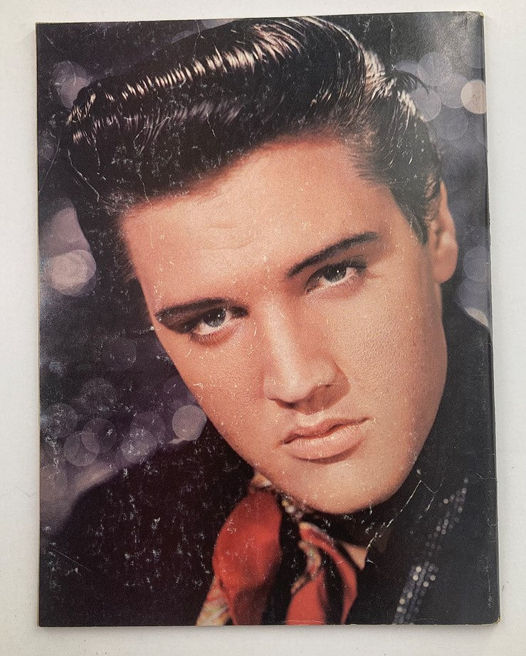 Cover image of the VTG Modern Screen Presents 1979 No. 1 Elvis Presley magazine, showcasing Elvis with striking features and a charismatic gaze, set against a textured background.