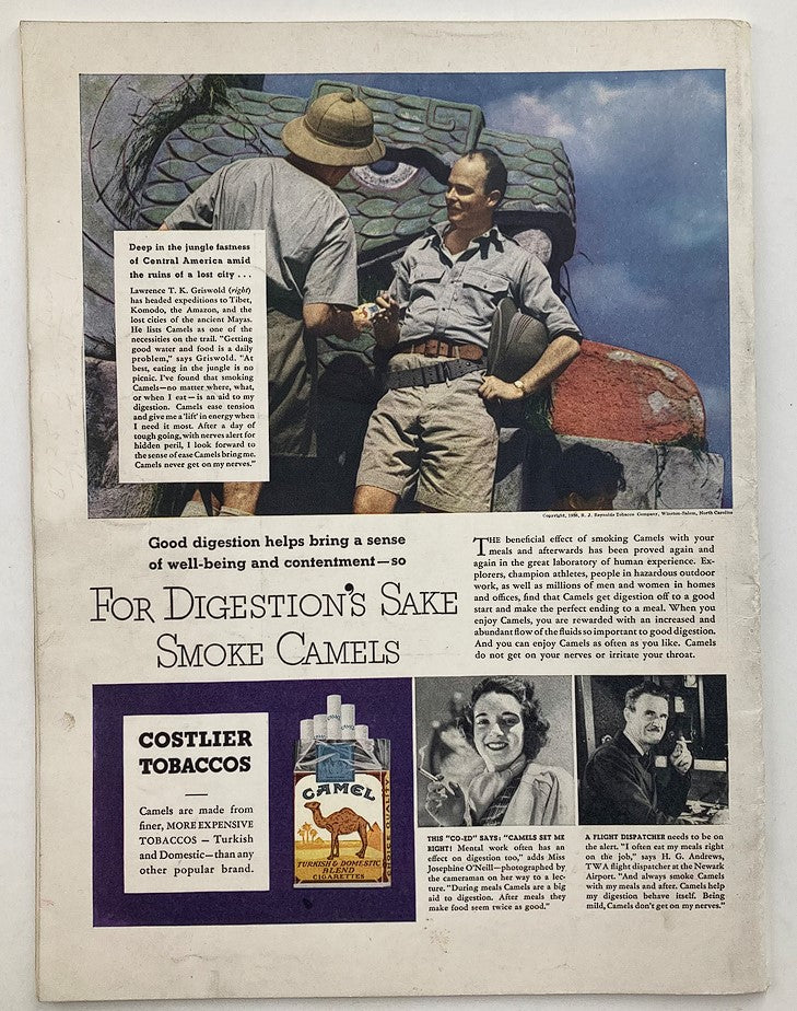 Life Magazine December 7, 1936, Volume 1, No 3 - Vintage Skiing Photograph, No Label