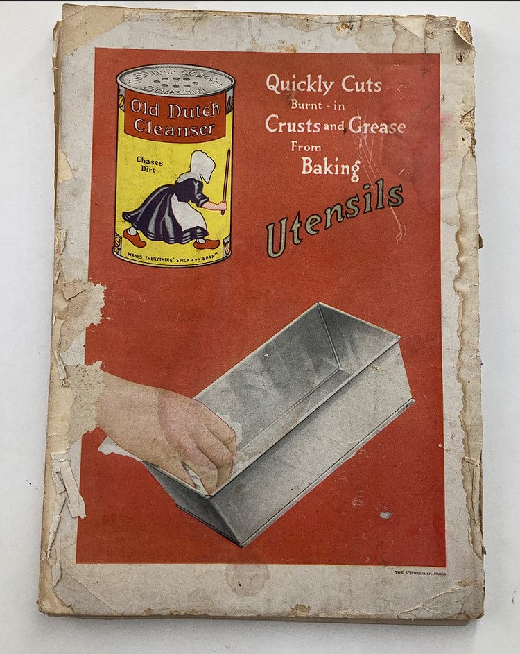 Cover of Good Housekeeping Magazine October 1916 featuring vintage advertisement for Old Dutch Cleanser, showcasing a hand holding a baking utensil with the tagline 'Quickly Cuts Burnt-in Crusts and Grease From Baking Utensils'.