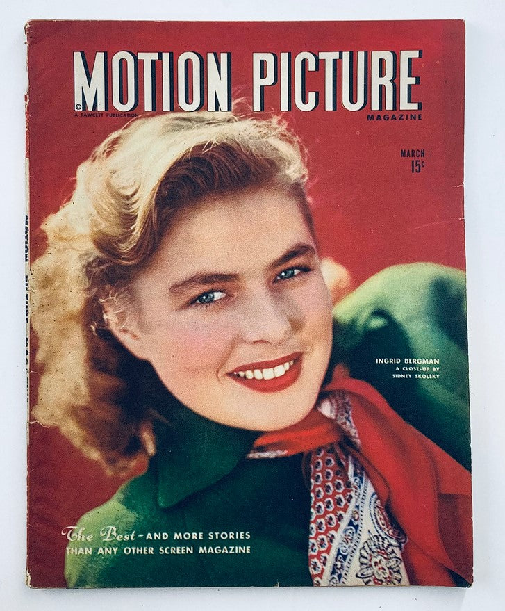 Vintage Motion Picture Magazine March 1945 Vol 69 #2 Ingrid Bergman No Label