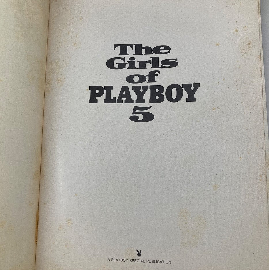 Interior page of VTG 1982 The Girls of Playboy No. 5 Special Collector's Edition displaying the title prominently, emphasizing its status as a Playboy special publication.