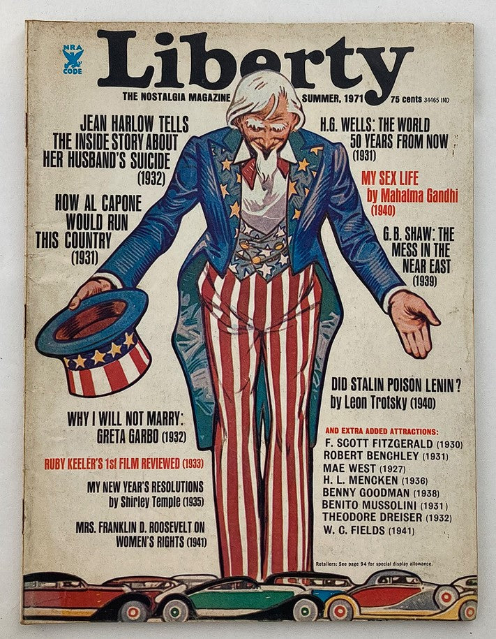 Vintage Liberty Magazine Summer 1971 How Al Capone Would Run This Country No Label