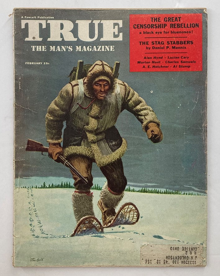 Vintage True The Man's Magazine February 1955 The Great Censorship Rebellion