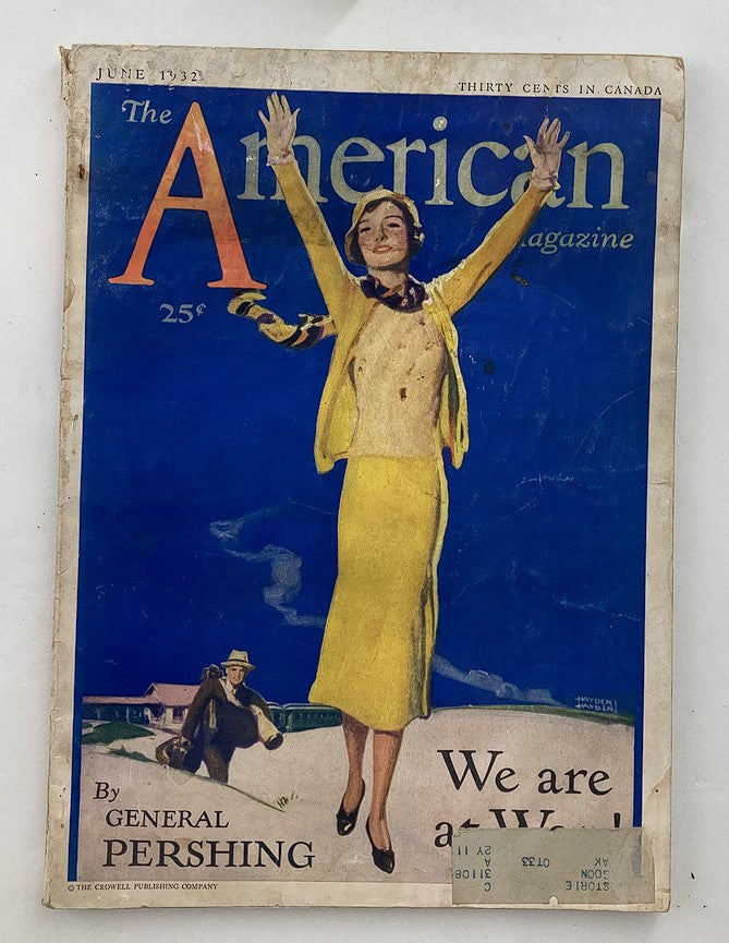 Vintage The American Magazine June 1932 Vol 113 #6 We Are At War & Peace River Jim
