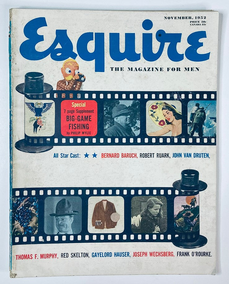 Cover of Esquire Magazine, November 1952, No. 228, featuring John Van Druten, no label
