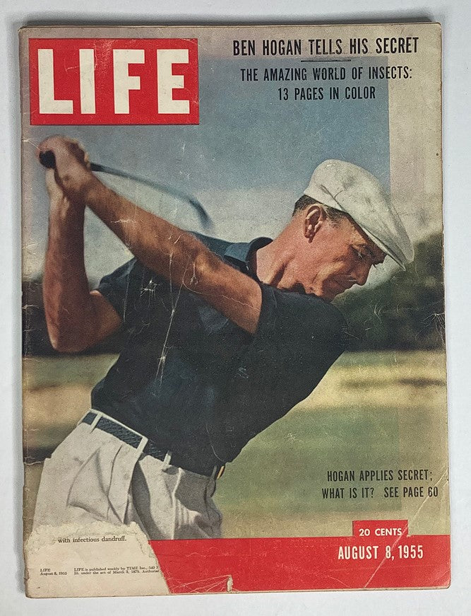 Life Magazine August 8 1955 Vol 39 #6 Ben Hogan and New Satellite for Earth