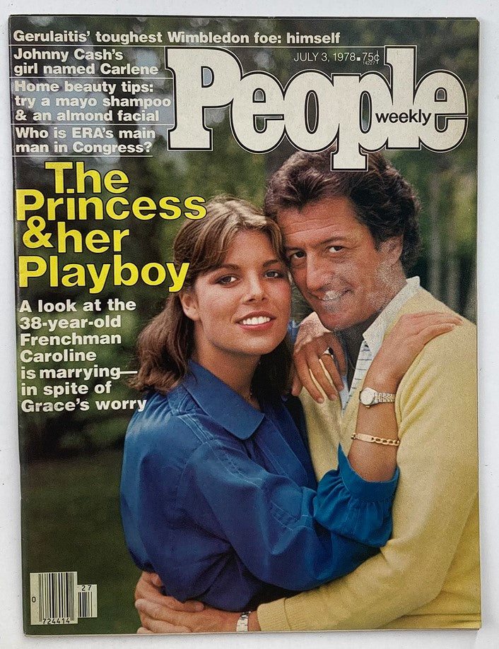 People Weekly Magazine cover from July 3, 1978 featuring Princess Caroline and Philippe, showcasing royal history and cultural insight.