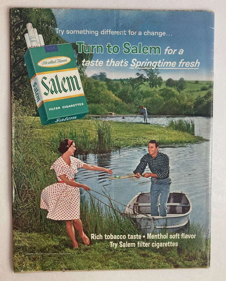 Back cover advertisement from VTG Life Magazine September 3 1965 Vol 59 No. 10, promoting Salem filter cigarettes with a nostalgic outdoor scene.