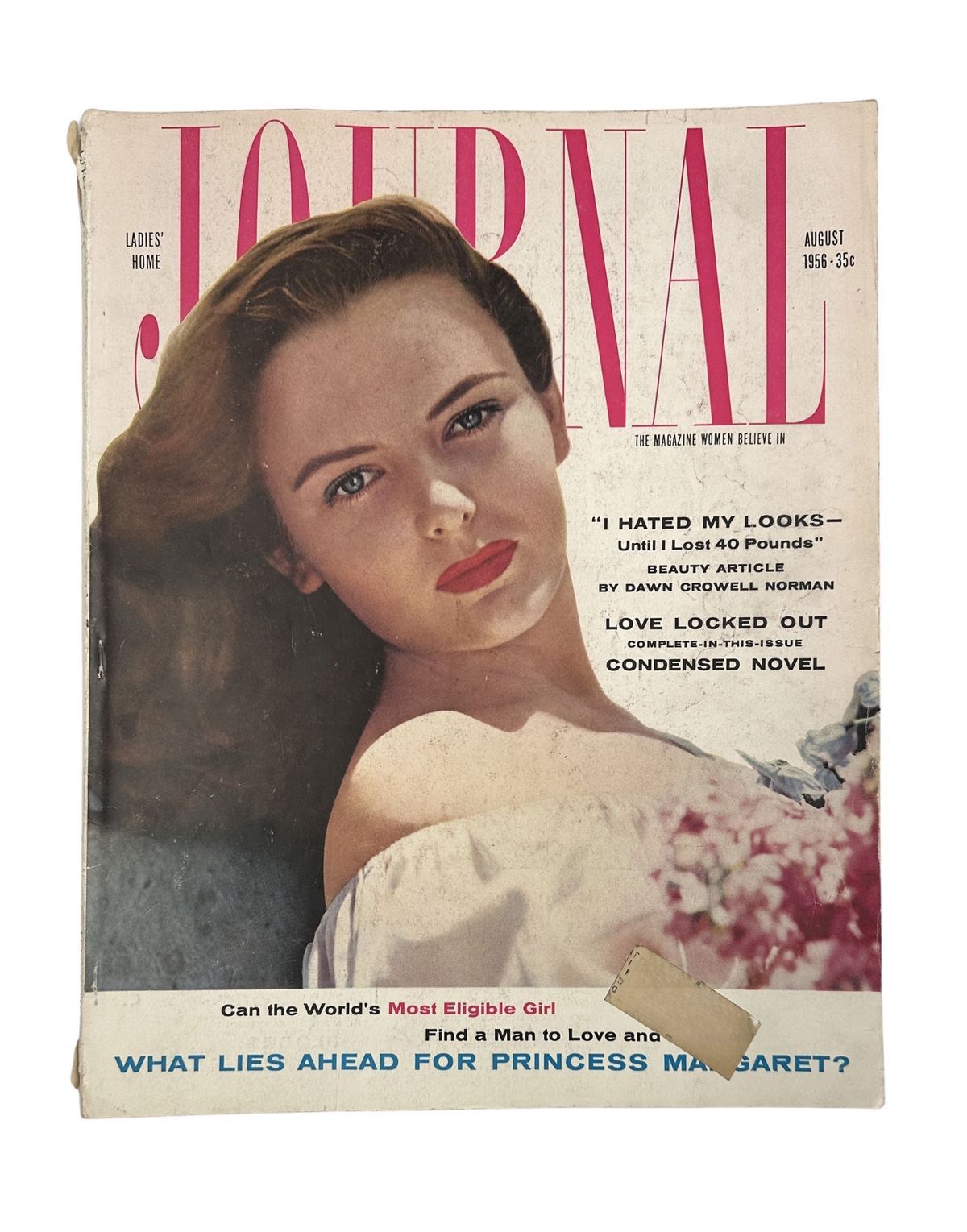 Ladies' Home Journal Magazine August 1956 Princess Margaret, Benjamin Spock