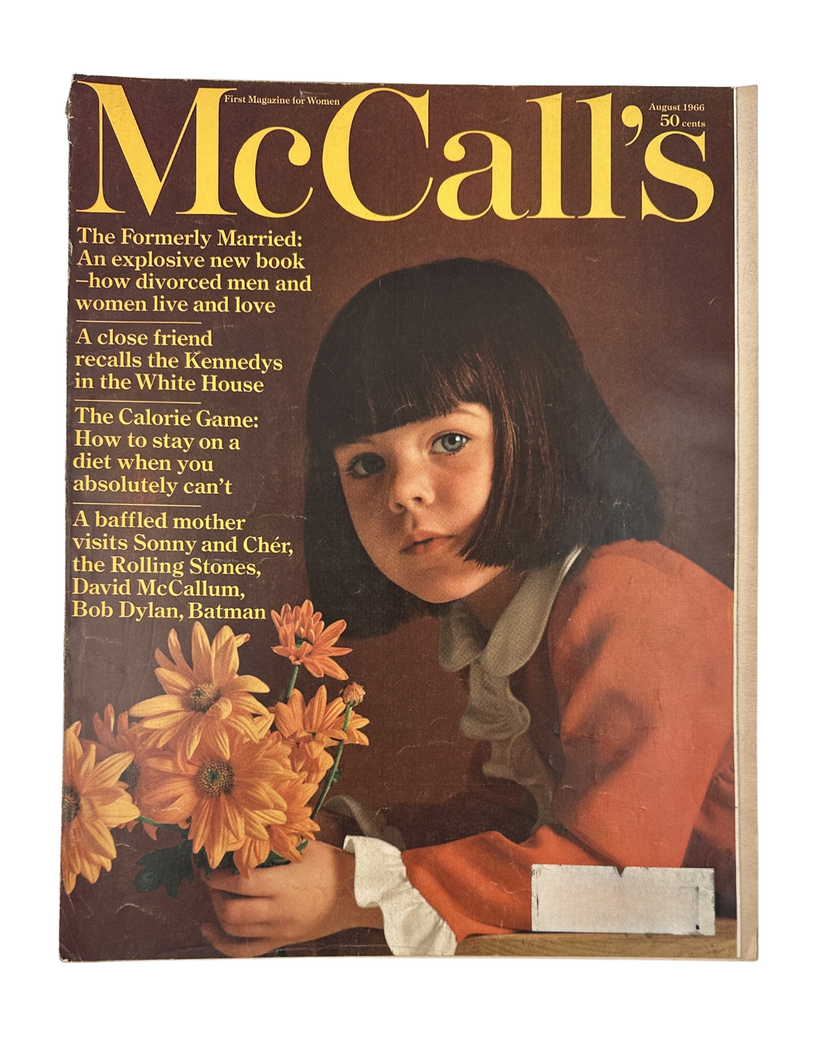 McCall's Magazine August 1966 Sonny and Cher, Rolling Stones, Bob Dylan