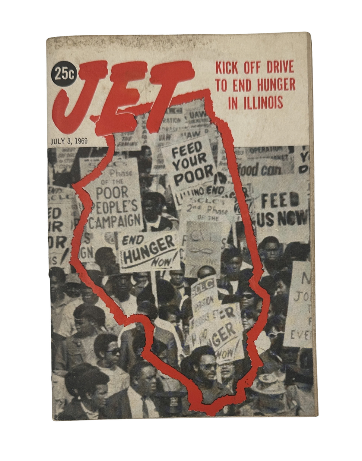 Jet Magazine Cover from July 3, 1969 featuring Illinois Hunger Drive and Poor People’s Campaign.