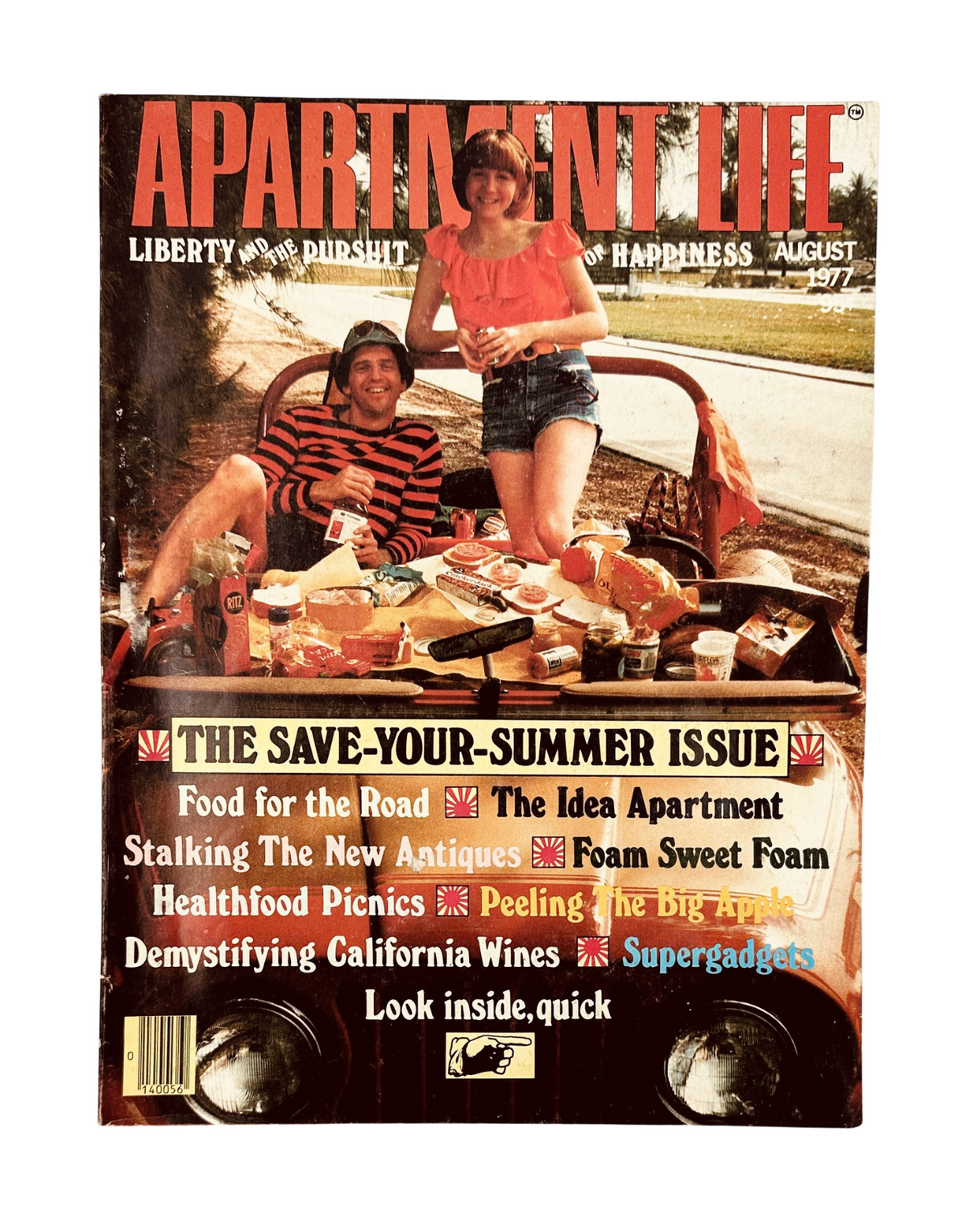 Apartment Life Magazine August 1977 Antiques Travel Food Wine Decor VG