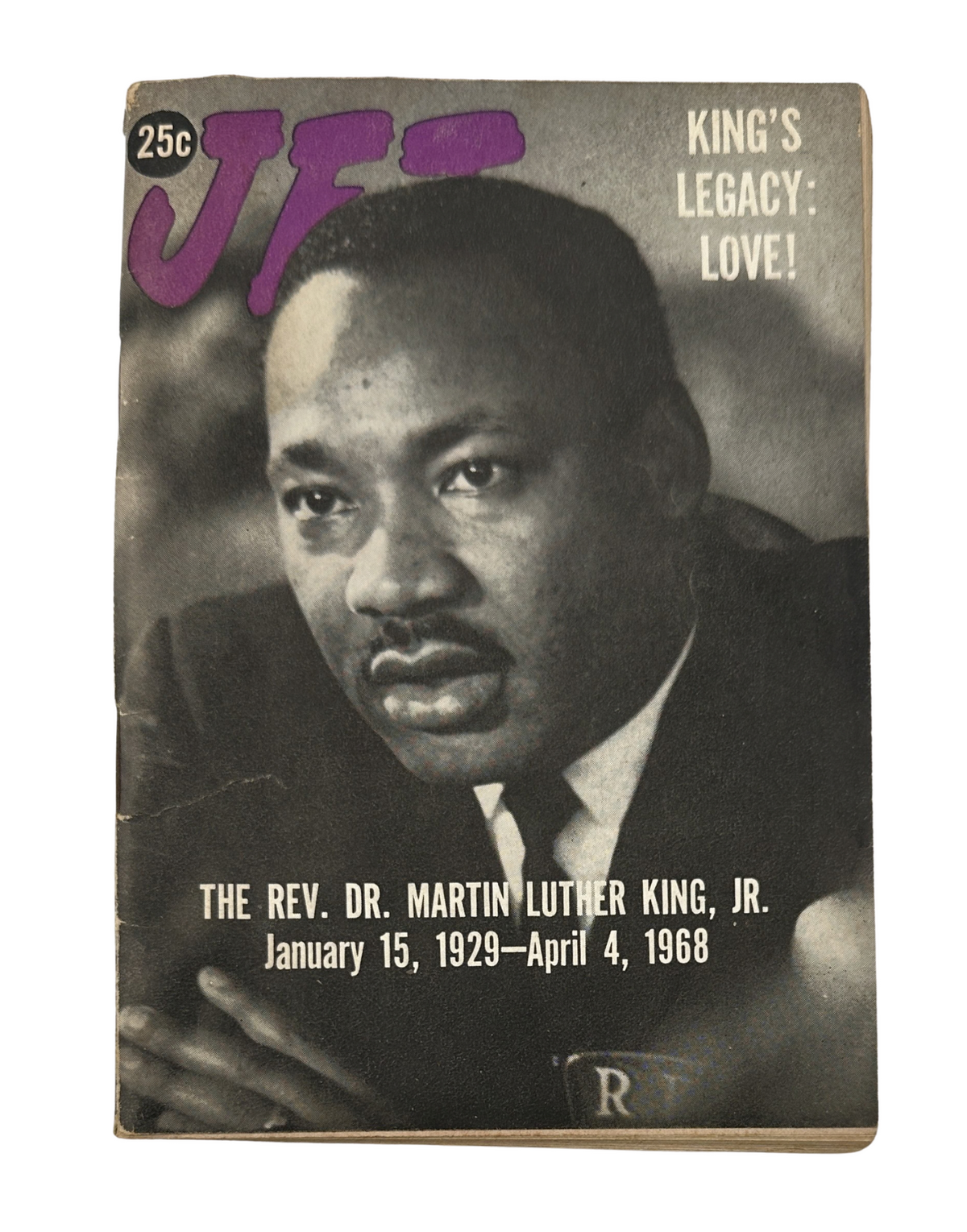 Cover of Jet Magazine from April 18, 1968 featuring Martin Luther King Jr with headline 'King's Legacy: Love!'.