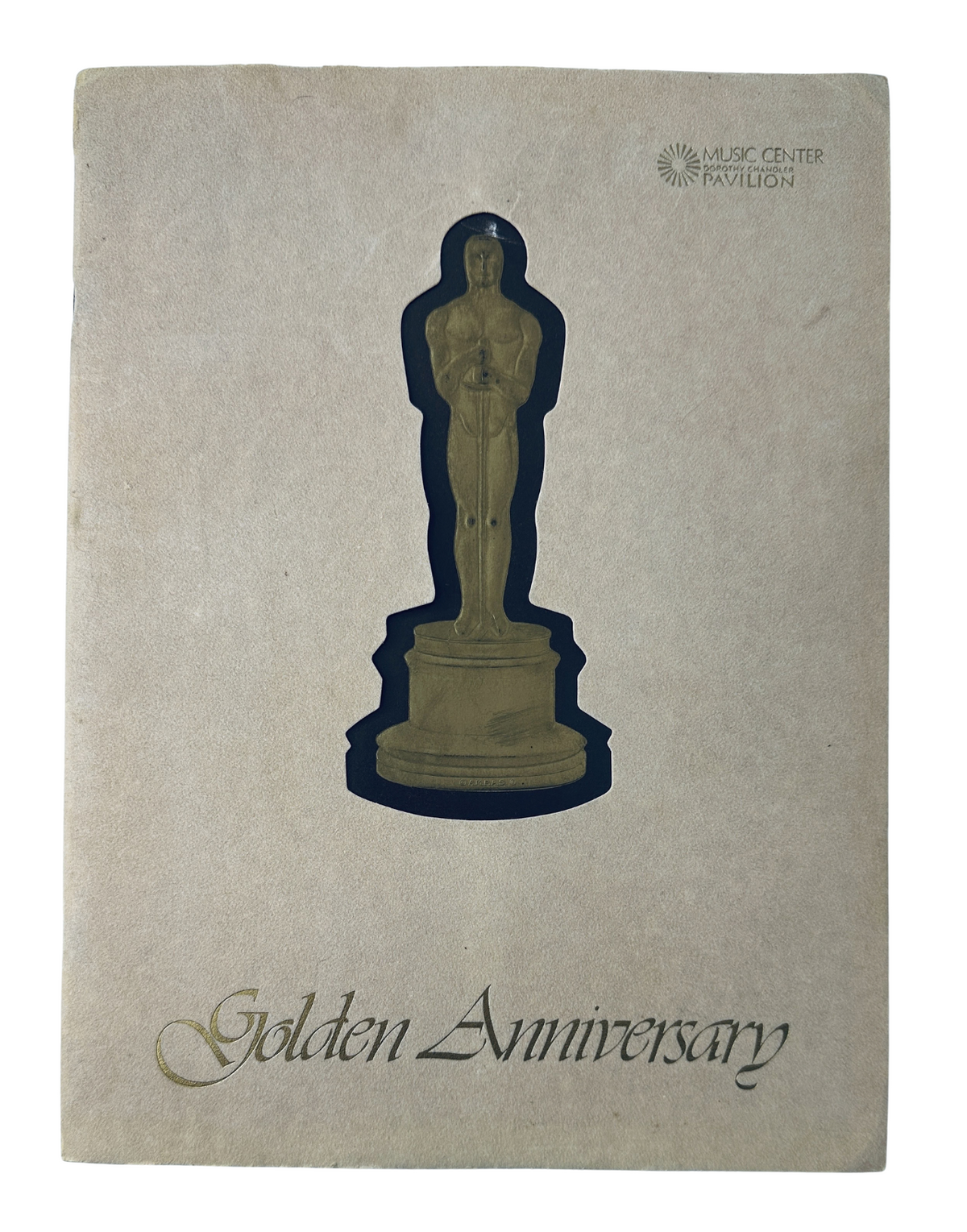 Cover of the Academy Awards Ceremony Golden 50th Anniversary Oscar 1978 Program featuring an Oscar statue and the text 'Golden Anniversary'.