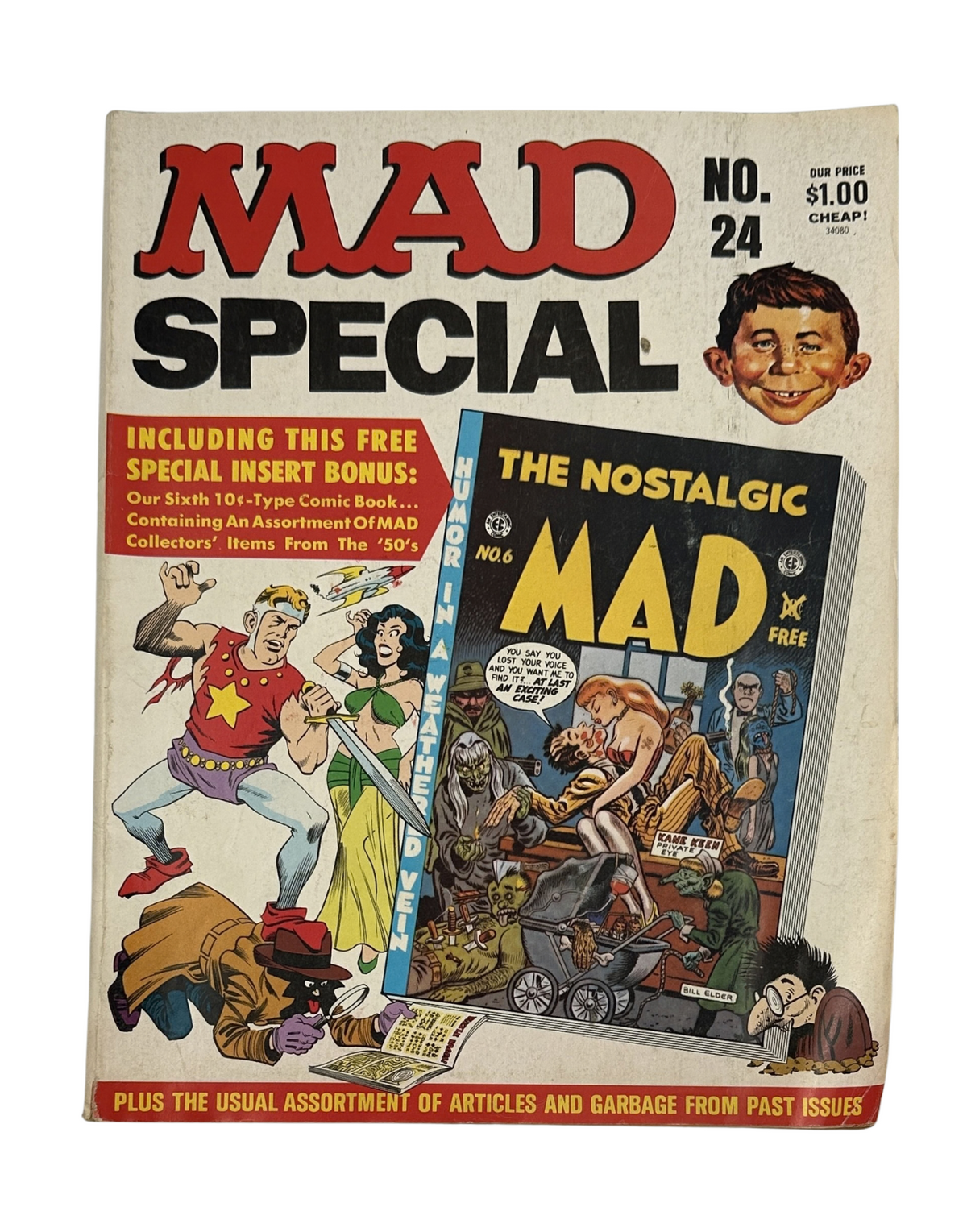 Cover of MAD Magazine Special No. 24 from 1973 featuring characters and humor typical of the series, showcasing a vibrant and nostalgic illustration.