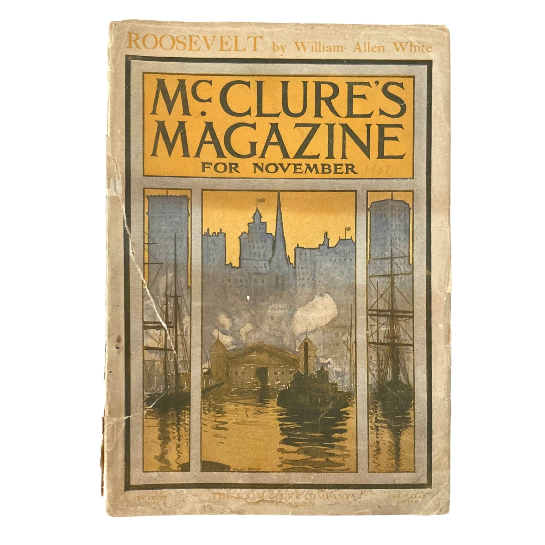 Vintage McLure's Magazine (MISSINGYEAR) Theodore Roosevelt with Portrait No Label