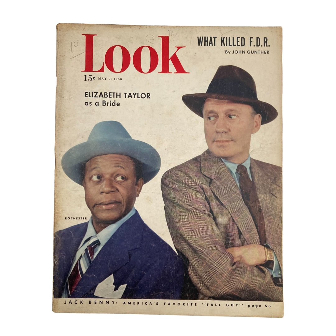 Look Magazine May 9 1950 ack Benny and Eddie Rochester Anderson No Label